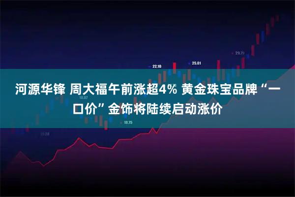 河源华锋 周大福午前涨超4% 黄金珠宝品牌“一口价”金饰将陆续启动涨价
