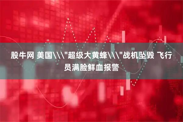 股牛网 美国\＂超级大黄蜂\＂战机坠毁 飞行员满脸鲜血报警